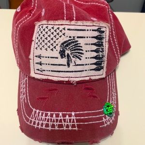 4350 District distressed, adjustable baseball cap